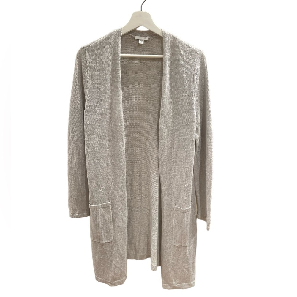 J. Jill Long Lightweight Open Cardigan - Petite Medium